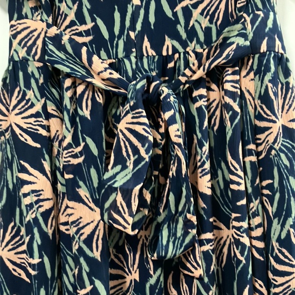 NWT Madewell Ruffle-Sleeve Midi Dress in Oasis Palms Size XXS - Picture 3 of 5